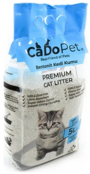 Cado Pet Premium Bentonit Marsilya Sabunlu 5 lt Kedi Kumu