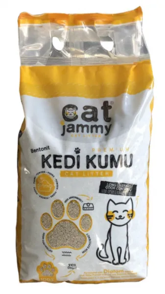 Cat Jammy Bentonit Pudra Kokulu 5 lt Kedi Kumu