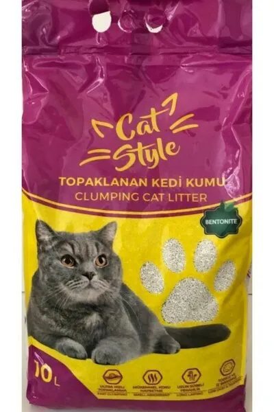 Cat Style Topaklanan Kokusuz 10 lt Kedi Kumu