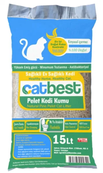 CatBest Çam Peleti 15 lt Kedi Kumu