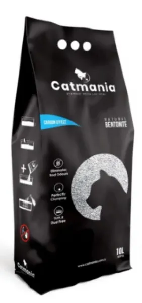 Catmania Premium Naturel Active Carbon Topaklanan 10 lt Kedi Kumu