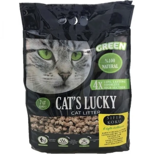 Cat's Lucky Green Doğal 2.3 kg Kedi Kumu