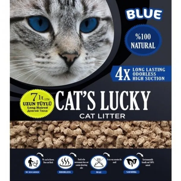 Cat's Lucky Organik Blue 2.3 kg Kedi Kumu