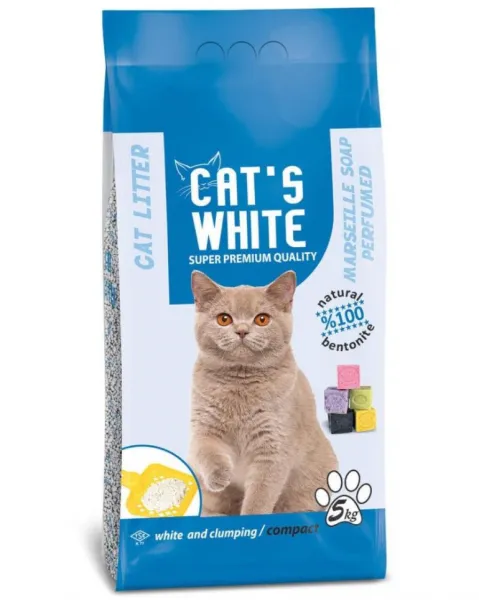 Cat's White Marsilya Sabun Kokulu 5 kg Kedi Kumu