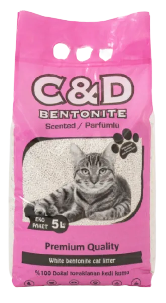 C&D Bentonite Parfümlü 5 lt Kedi Kumu
