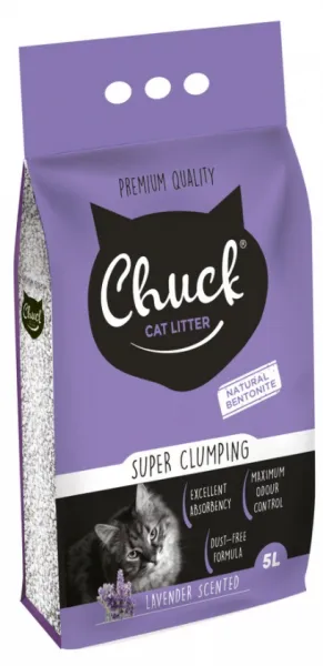 Chuck Lavanta Kokulu İnce Taneli 5 lt 5 lt Kedi Kumu