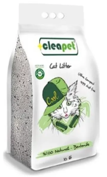 Cleapet Aktif Karbonlu Topraklaşan İnce 10 lt Kedi Kumu