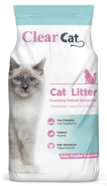 Clear Cat Premium Pudra Kokulu 20 kg Kedi Kumu