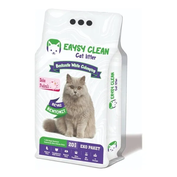 Eaysy Clean Bebek Pudralı 20 lt Kedi Kumu