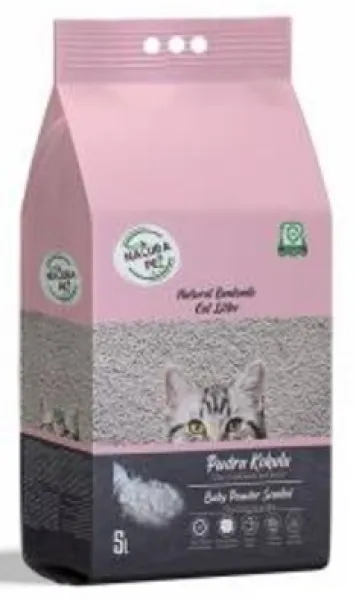 Eco Natura Pet Bebek Pudra Kokulu İnce Taneli 5 lt Kedi Kumu