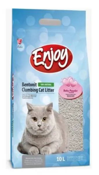 Enjoy Bentonit Bebek Pudralı 10 lt Kedi Kumu