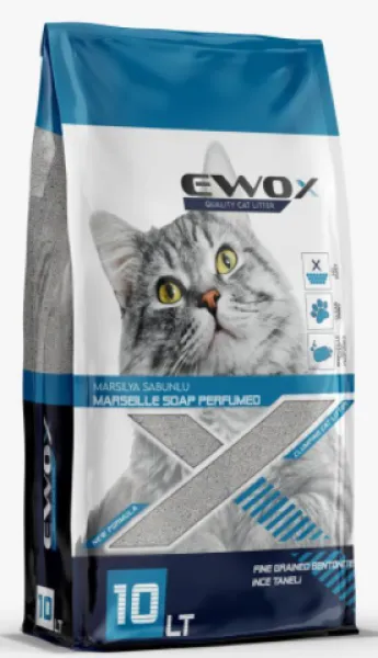 Ewox Marsilya Sabunlu Kalın Taneli 10 lt Kedi Kumu