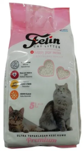 Felin Bebek Pudra Kokulu 5 lt Kedi Kumu