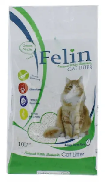 Felin Elmalı Bentonit 10 lt Kedi Kumu