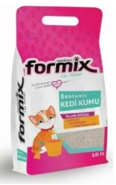 Formix Bentonit Bebek Pudrası Kokulu Topaklaşan 10 lt Kedi Kumu