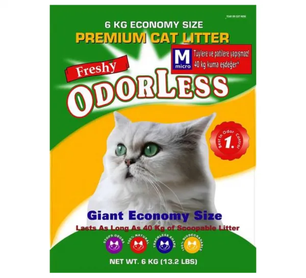 Freshy Odorless Micro 6 kg Kedi Kumu