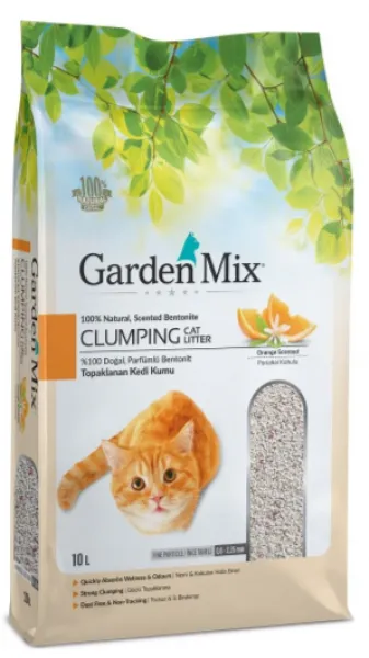 Garden Mix Bentonit Portakallı Ince 10 lt Kedi Kumu