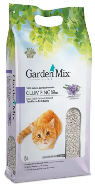 Garden Mix İnce Taneli Lavanta Kokulu 5 lt Kedi Kumu