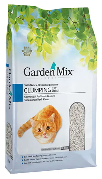 Garden Mix Marsilya Sabunu Kokulu Bentonit Kalın 5 lt Kedi Kumu