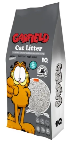 Garfield Aktif Karbonlu 10 lt Beyaz Kedi Kumu