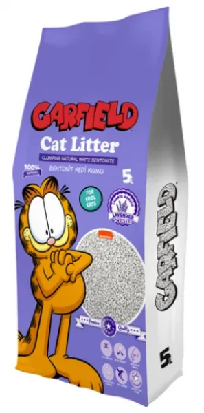 Garfield Lavanta Kokulu 5 lt 5 lt Kedi Kumu