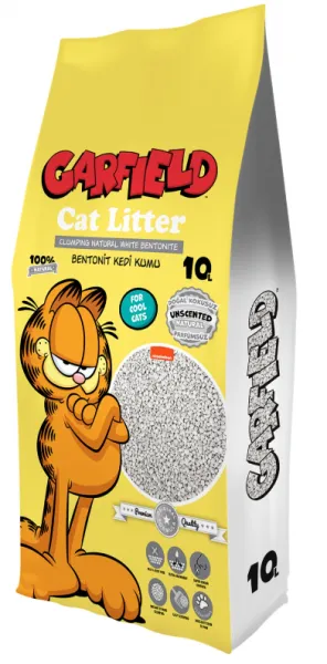 Garfield Naturel Doğal Kokusuz 10 lt 10 lt Kedi Kumu