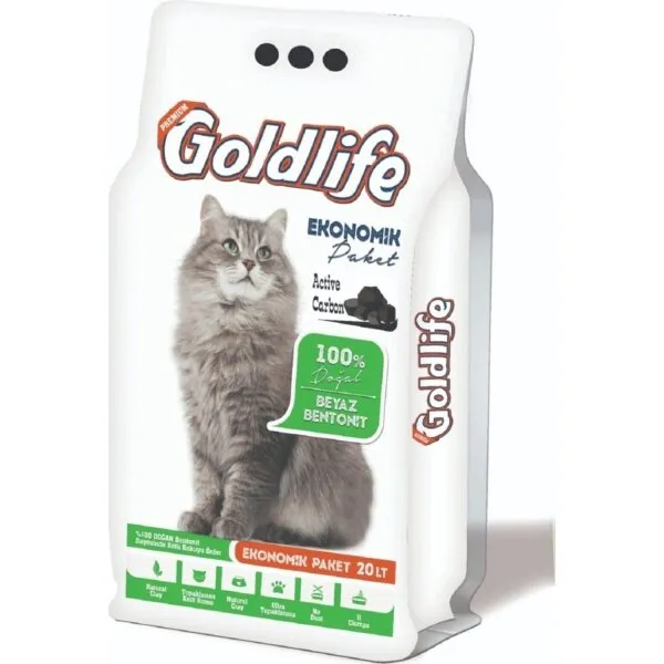 Goldlife Active Carbon Ince Taneli 20 lt Kedi Kumu