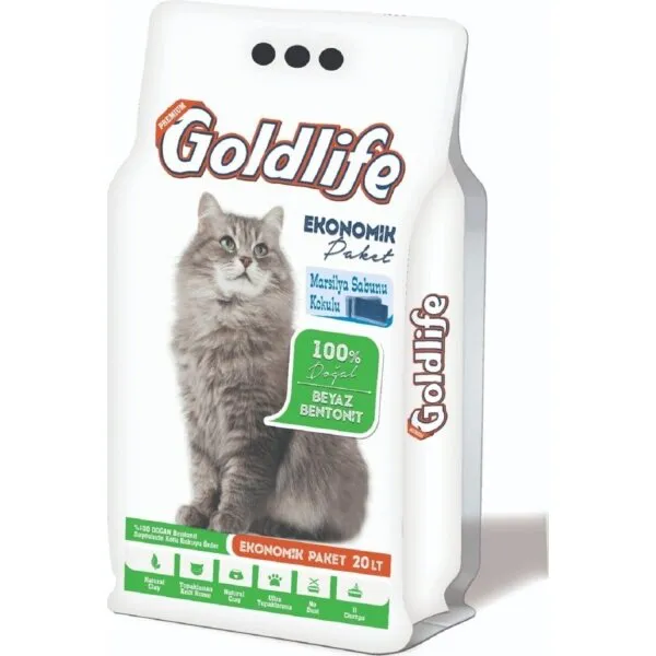 Goldlife Ekonomik Paket Sabun Kokulu 20 lt Kedi Kumu