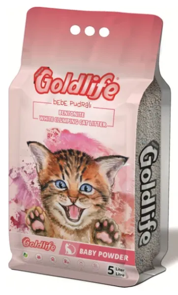 Goldlife Premium Bebek Pudralı 5 lt 5 lt Kedi Kumu