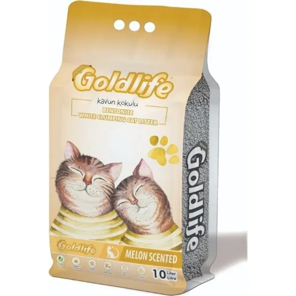 Goldlife Premium Kavun Kokulu Bentonit 10 lt Kedi Kumu