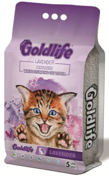 Goldlife Premium Lavender 5 lt Kedi Kumu