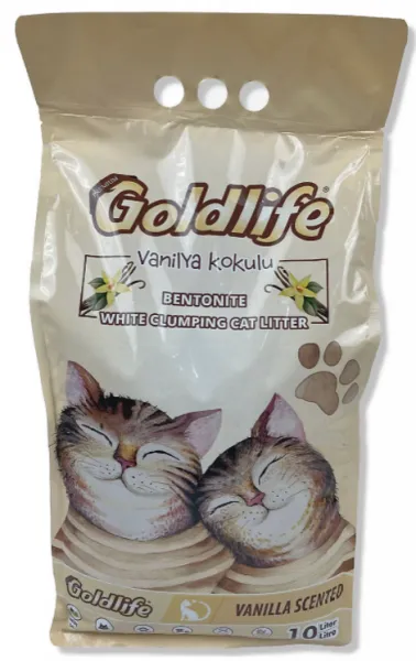 Goldlife Vanilya Kokulu 10 lt Kedi Kumu