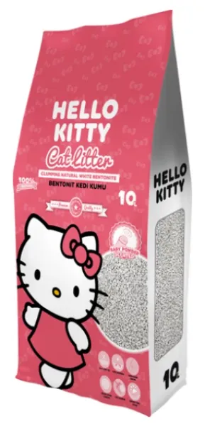 Hello Kitty Bebek Pudrası Kokulu 10 lt 10 lt Kedi Kumu