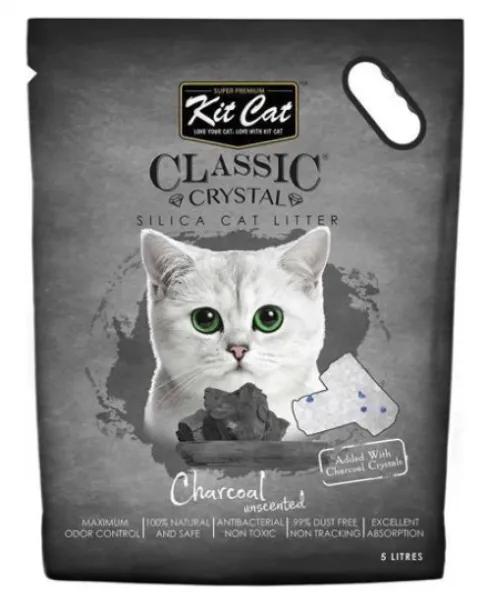 Kit Cat Charcoal Kömürlü Koku Emen Silika 5 lt Kedi Kumu