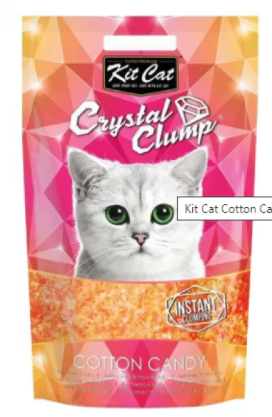 Kit Cat Cotton Candy Topaklanan Silika Pamuk Şeker Kokulu 4 lt Kedi Kumu