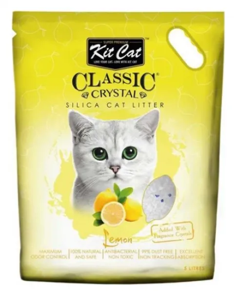 Kit Cat Limon Kokulu Silika 5 lt Kedi Kumu
