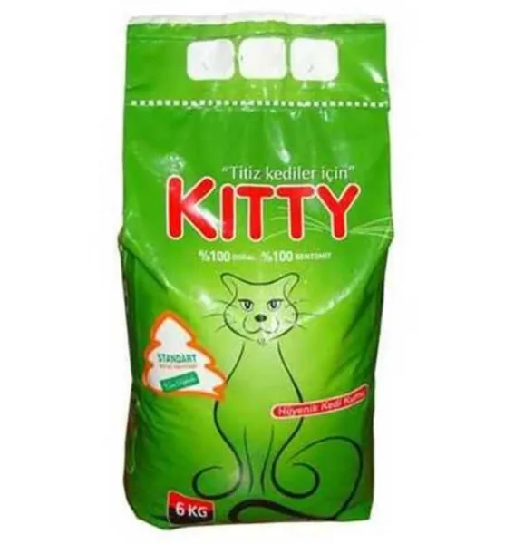 Kitty Hijyenik Çam Kokulu 6 kg Kedi Kumu