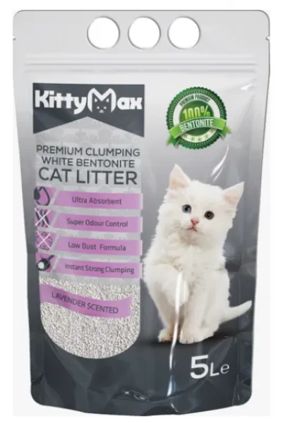 KittyMax Lavanta Kokulu Bentonit 5 lt Kedi Kumu