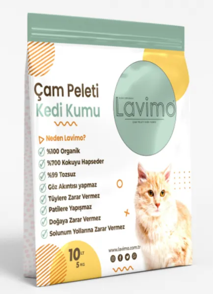 Lavimo Organik Çam Pelet 10 lt 10 lt Kedi Kumu