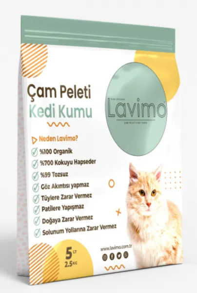 Lavimo Organik Çam Pelet 5 lt 5 lt Kedi Kumu