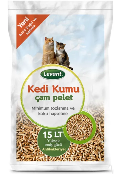 Levant Çam Pelet 15 lt Kedi Kumu