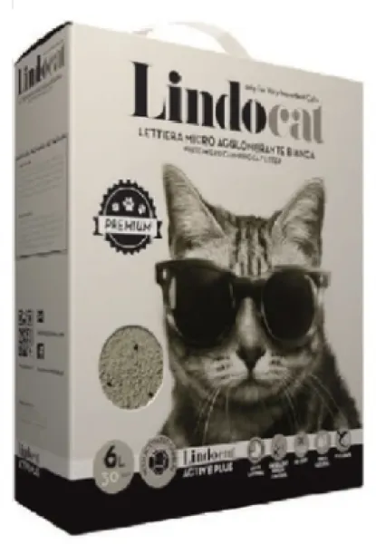 Lindo Cat Aktif Karbonlu Topaklaşan 6 lt Kedi Kumu