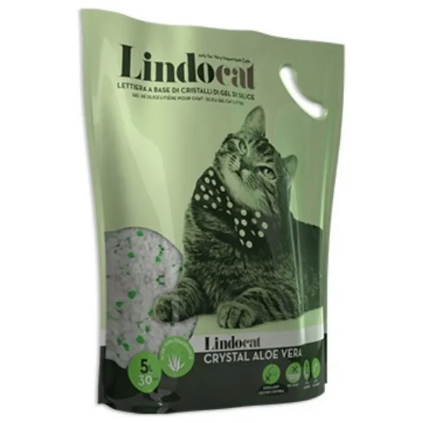 Lindo Cat Crystal Aloe Vera 5 lt Kedi Kumu