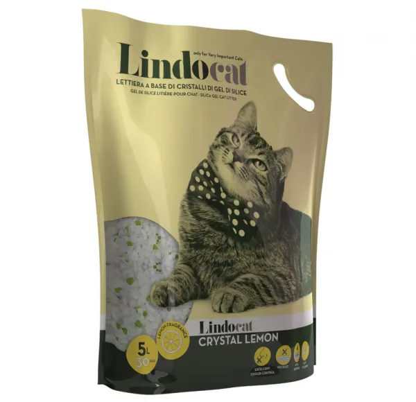 Lindo Cat Crystal Lemon 5 lt Kedi Kumu