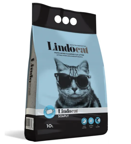 Lindo Cat Soaply İnce Taneli 10 lt 10 lt Kedi Kumu