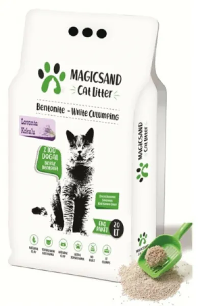 Magicsand Cat Litter Lavanta Kokulu 20 lt Kedi Kumu