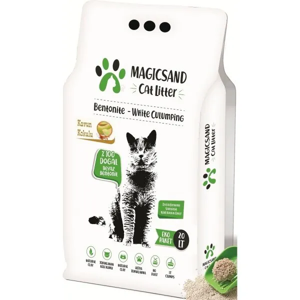 Magicsand Kavun Kokulu İnce Taneli 20 lt Kedi Kumu