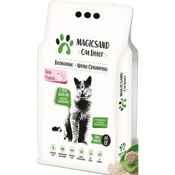 Magicsand Litter Bebek Pudralı Kalın Taneli 20 lt Kedi Kumu