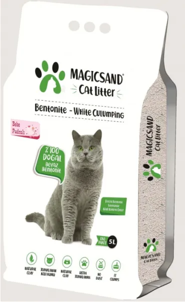 Magicsand Litter Bebek Pudralı Kalın Taneli 5 lt Kedi Kumu