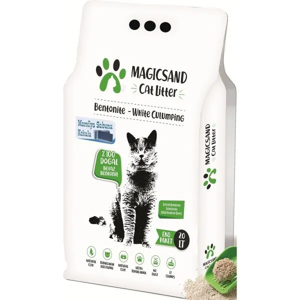 Magicsand Litter Sabun Kokulu İnce Taneli 20 lt Kedi Kumu